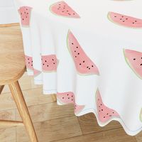 Watercolor Watermelon on White