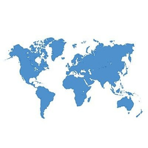 World map, blue, 8 in repeat