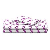 World map, purple, 4in repeat