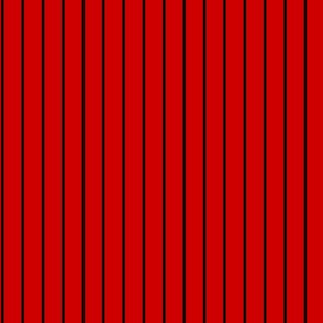 Red cloth black pinstripes