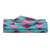 Argyle Diamond Bunting, Pink, Aqua