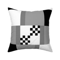 Bauhaus black, white, grays + racing flags 2 by Su_G_©SuSchaefer