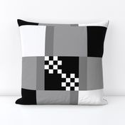 Bauhaus black, white, grays + racing flags 1 by Su_G_©SuSchaefer