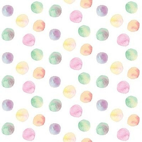 vibrant multi watercolor dots