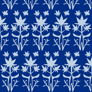 Maple Motif blue