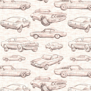Muscle Cars - sepia