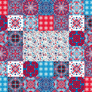 July4 Cheater Quilt, by yard