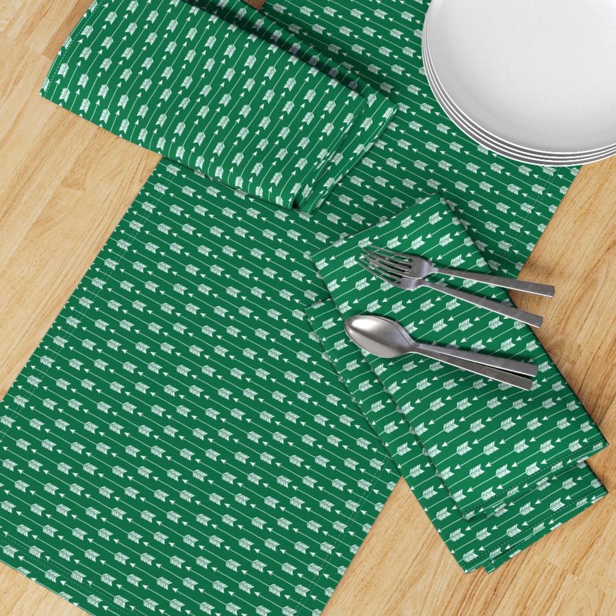 Arrows on Emerald Green