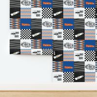 Dirt Track Racing/Dirt Track Life - Wholecloth Cheater Quilt