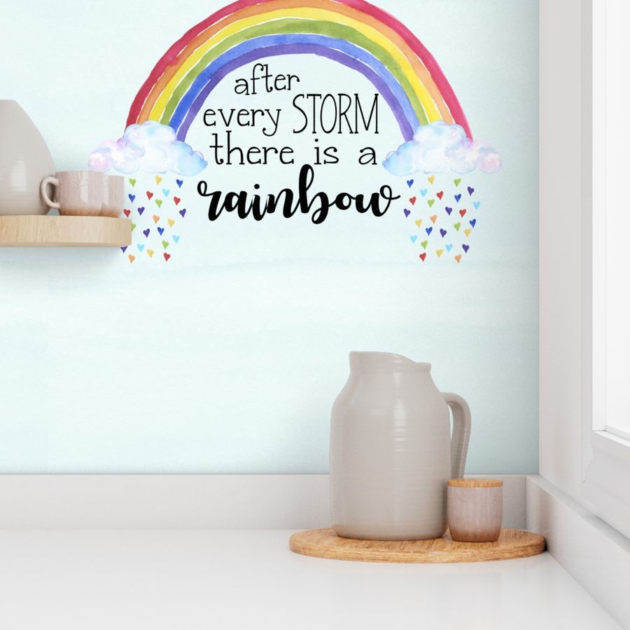 Rainbow Baby//After Every Storm There is a Rainbow - 27 inch 