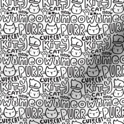 Kitty-cats-black-and-white-sketchy-pattern-design