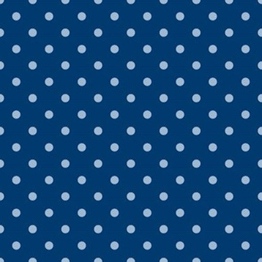 Dots on Blue