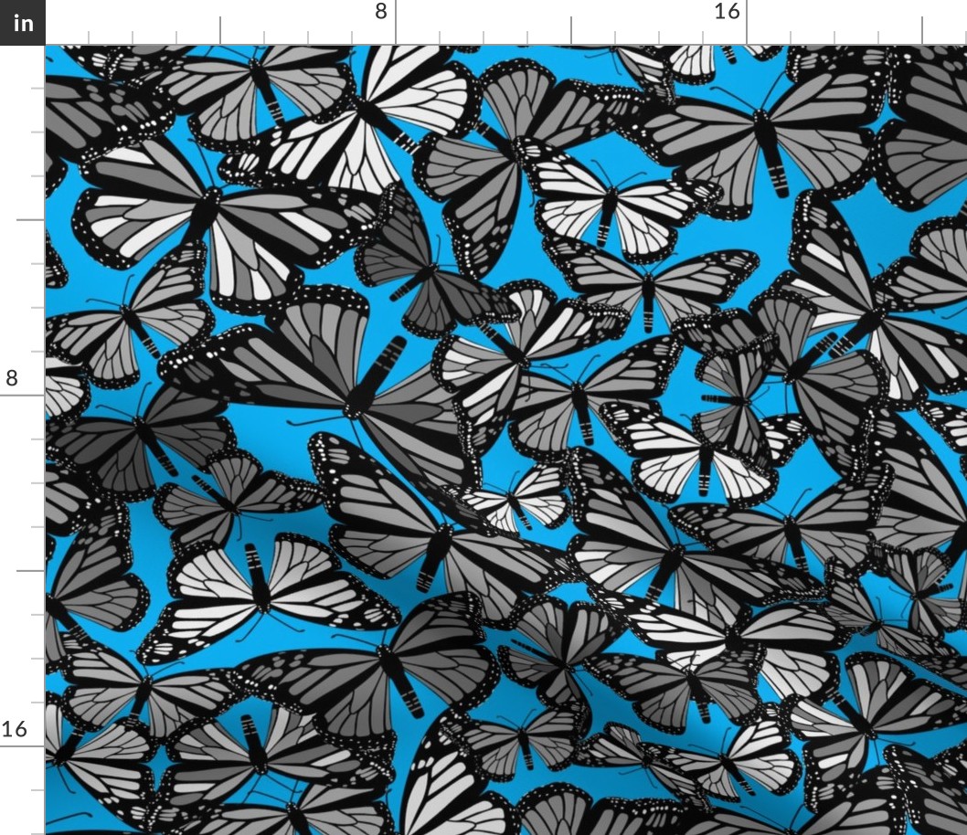 Butterflies on Aqua