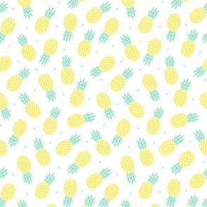 Pineapple - White Background -xs