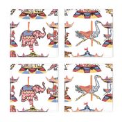 Animals Celebrated Carousels white