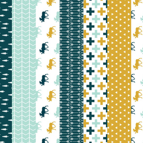 (one yard panel) the yellowstone collection || wholecloth quilt top (90)
