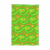 School of Fish - Large Scale - Chartreuse Orange Yellow