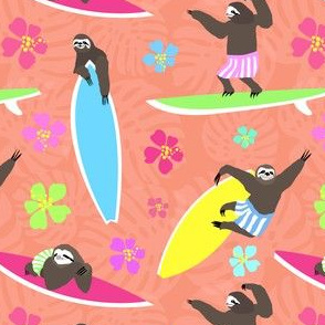 Surfing Sloths