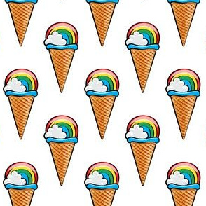 rainbow icecream cones