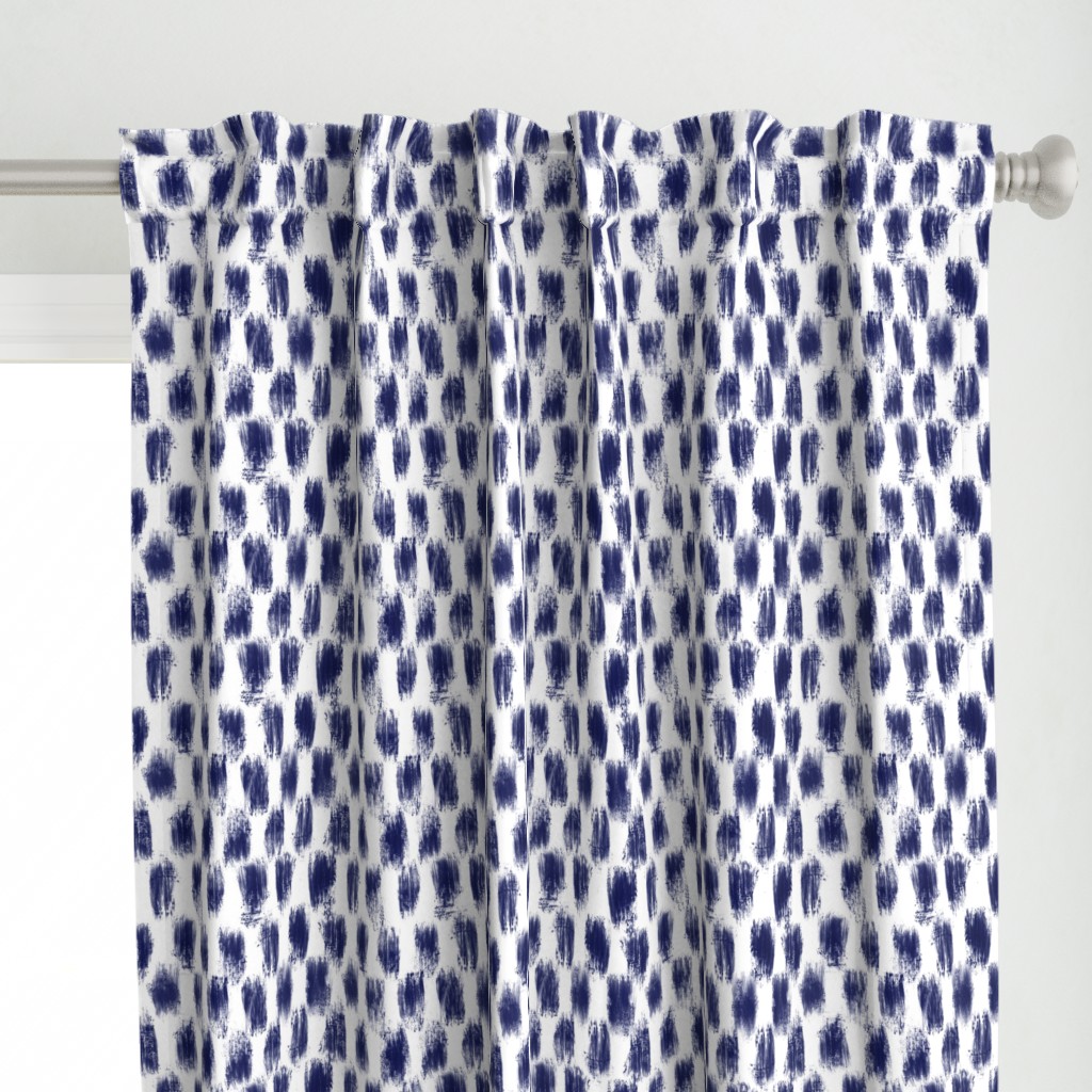 Checkered Navy Brush for Bauhaus