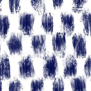 Checkered Navy Brush for Bauhaus