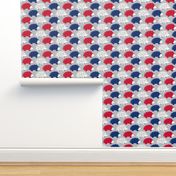 Hedgehogs on Parade (Red, White, Blue and Silver Large)