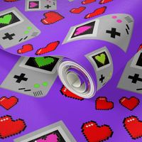 Handheld videogame Pixel hearts