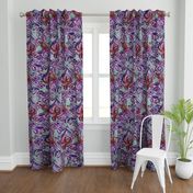 Ikat Parrot (violet) Rotated