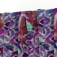 Ikat Parrot (violet) Rotated