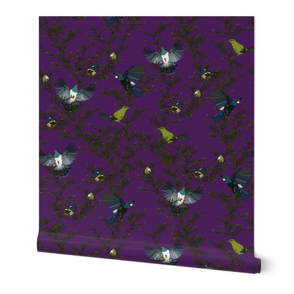 Bird repeat purple