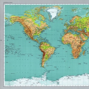 1970 World map, yd