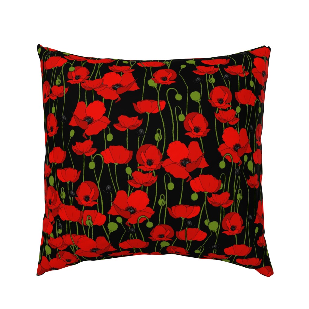 poppy repeat black - medium