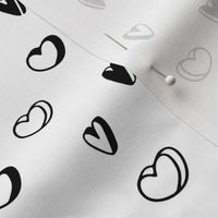 Sketch hearts pattern