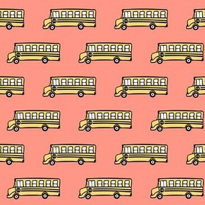 school bus - coral