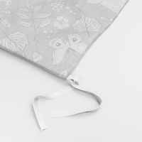 Rustic Toile - H White, Lt Grey