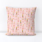 rosé all day wine fabric brunch pink