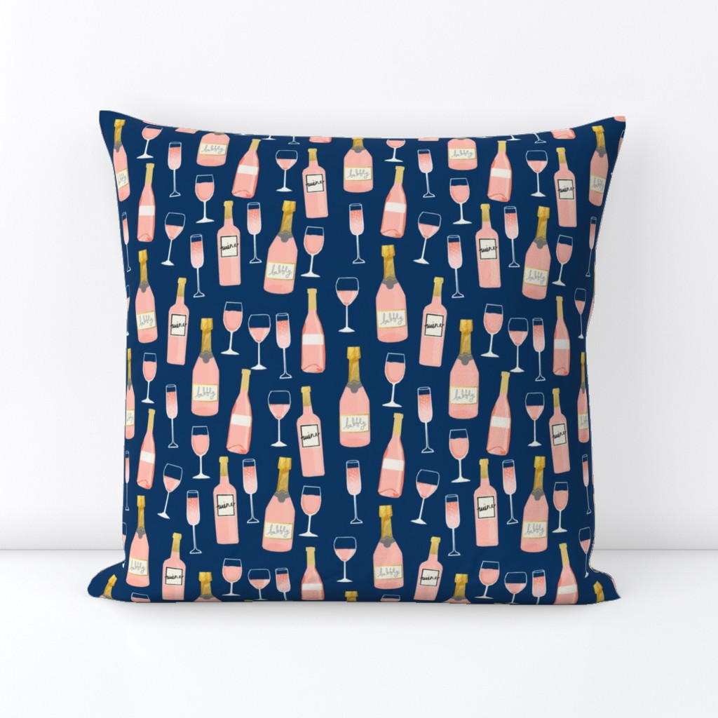 rosé all day wine fabric brunch navy