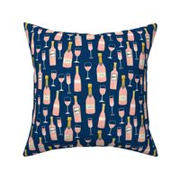 rosé all day wine fabric brunch navy