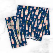 rosé all day wine fabric brunch navy