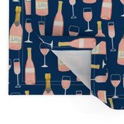 rosé all day wine fabric brunch navy