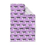 (med scale) cows on purple - farm fabric C18BS