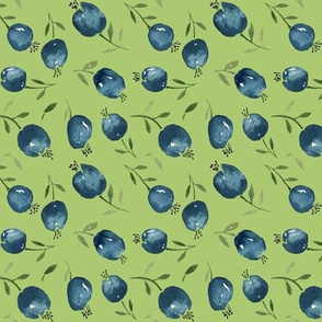 Blueberries by Anna  in green