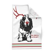 Christmas Dog Tea Towel 