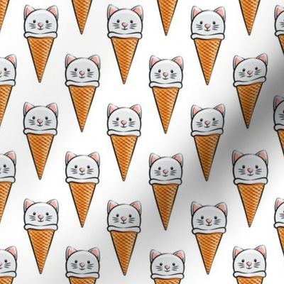 cute cat icecream cones