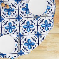 Sevilla Blanco Spanish Tile - Blue White