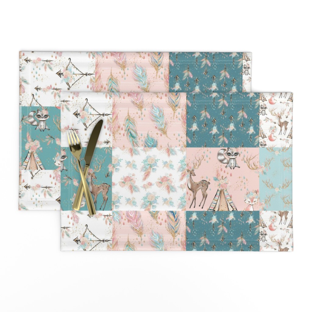 Woodland Minky Cheater Quilt