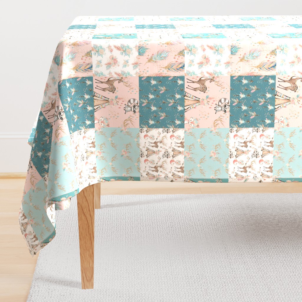 Woodland Minky Cheater Quilt