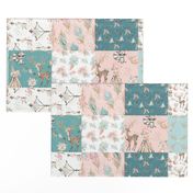 Woodland Minky Cheater Quilt