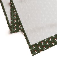 bull terrier  christmas wreath dog breed holiday fabrics green