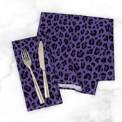 ★ PSYCHOBILLY LEOPARD – LEOPARD PRINT in PURPLE (Ultra Violet) ★ Medium Scale / Collection : Leopard Spots – Punk Rock Animal Print